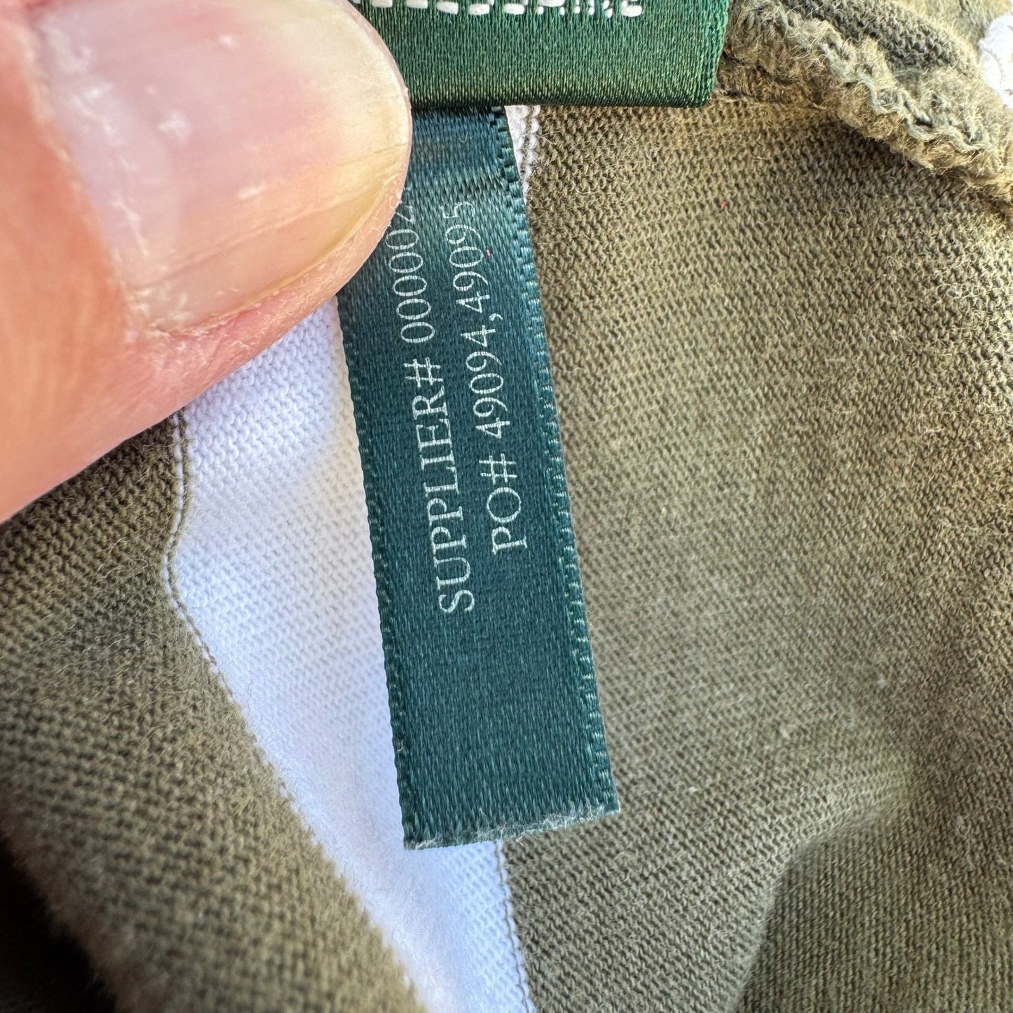 Lauren Ralph Lauren Green Nautical Striped Lace Up Sleeve Preppy Dress S Coastal