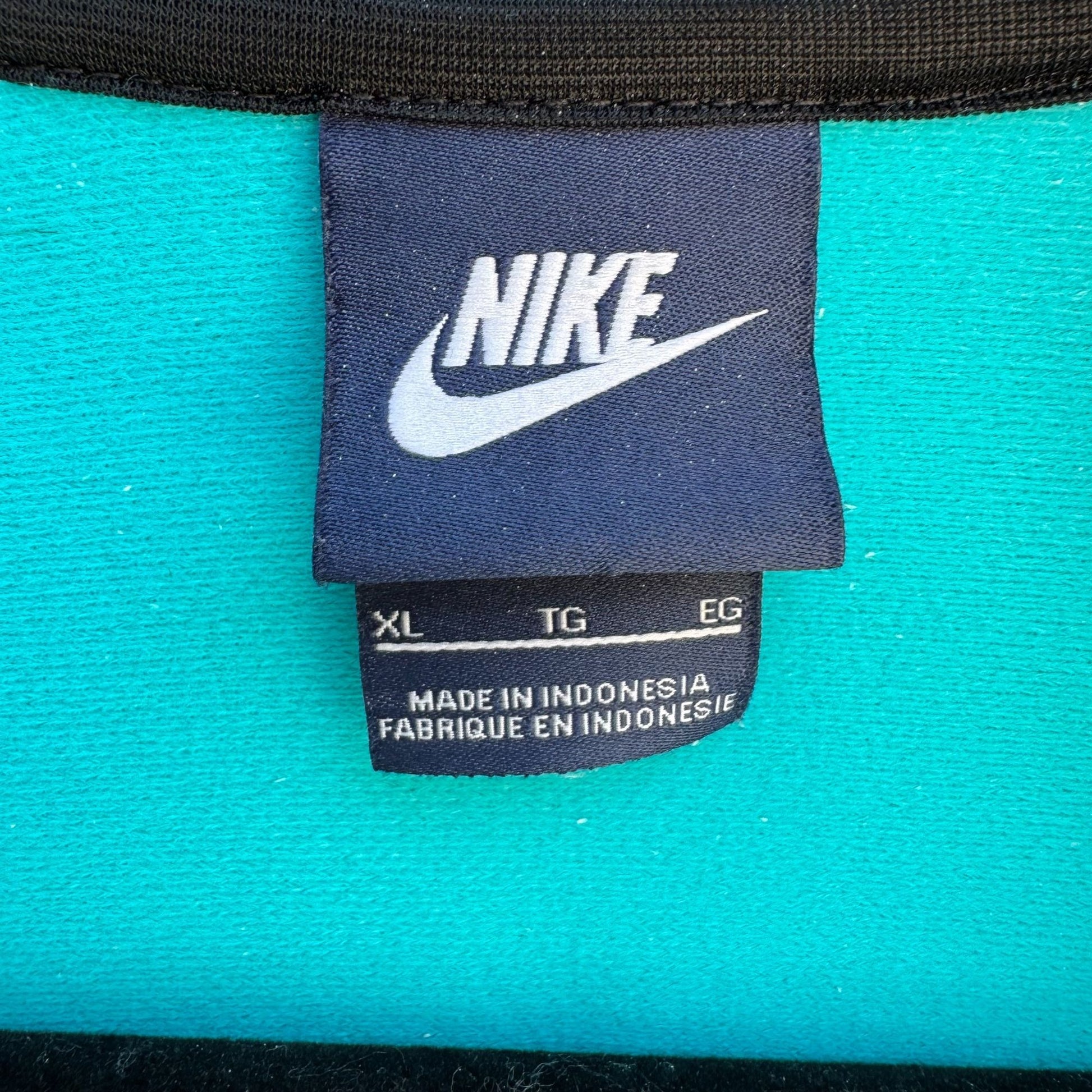 Nike Swoosh Vintage 80s 90s Womens Streetwear Athleisure Teal Track Zip Jacket