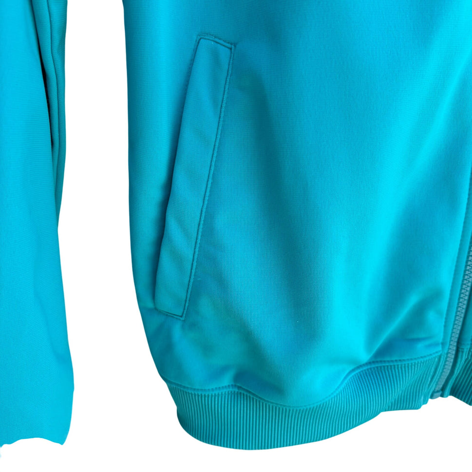 Nike Swoosh Vintage 80s 90s Womens Streetwear Athleisure Teal Track Zip Jacket