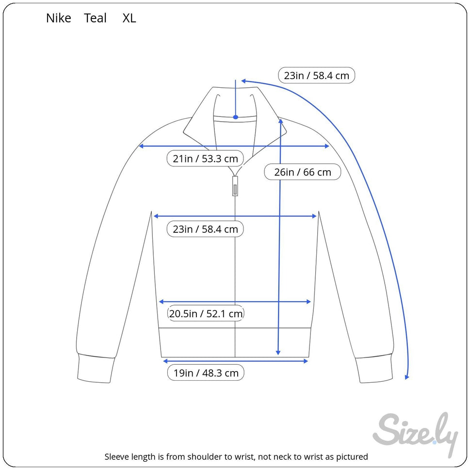 Nike Swoosh Vintage 80s 90s Womens Streetwear Athleisure Teal Track Zip Jacket
