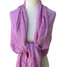 Switch Pastel Pink 100% Pashmina Minimalist Coquette Soft Girl Fringe Scarf Shawl Wrap 3 image