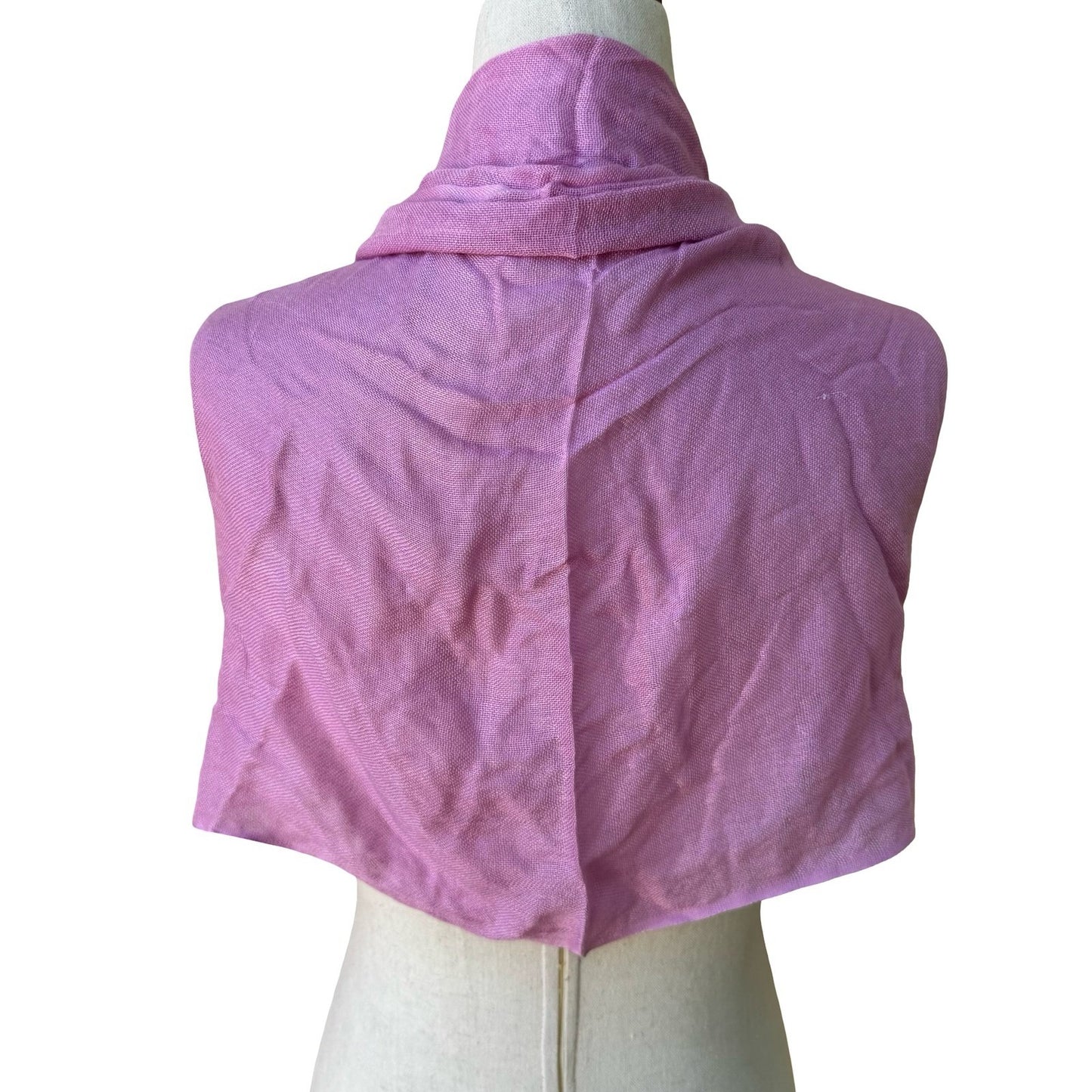 Pastel Pink 100% Pashmina Minimalist Coquette Soft Girl Fringe Scarf Shawl Wrap