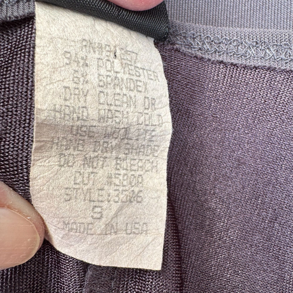 Formula X Vintage Y2K Sleeveless Strap V-Neck Side Slit Gray Bodycon Maxi Dress S