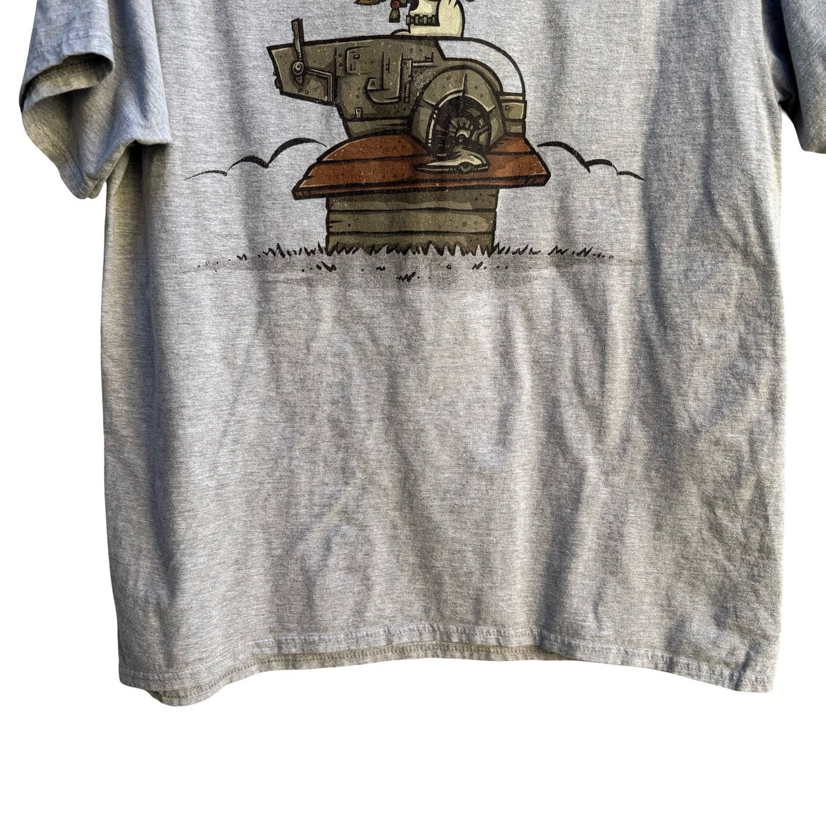 Port & Company Snoopy Boba Fett Star Wars Mashup Graphic T-Shirt Gray Mens L
