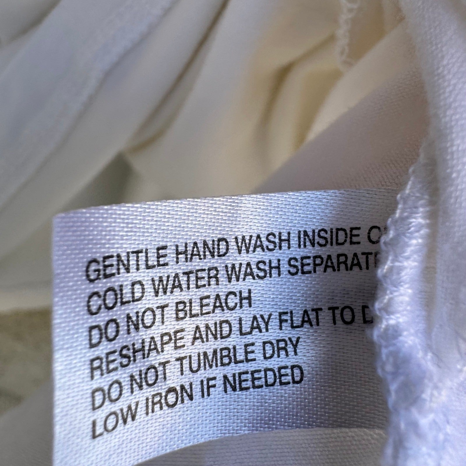 White Warren Womens XL White Faux Wrap Surplice V-Neck Ruched 3/4 Sleeve Top