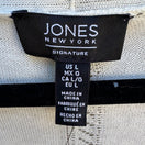 Switch Jones New York Coastal Minimalist Pointelle Eyelet Open Front Cardigan L NEW 2 image