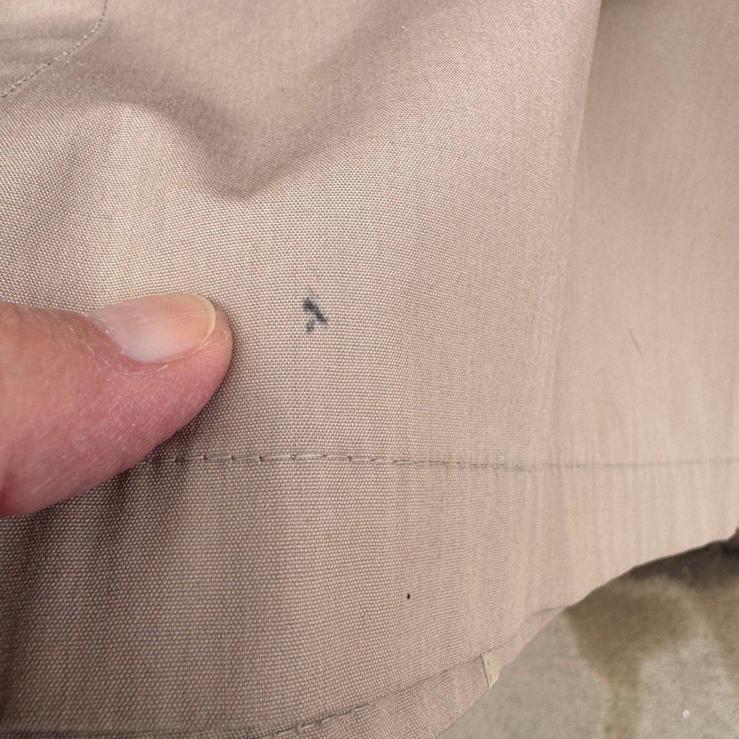 London Fog Maincoats Vintage Tan Trench Coat 44 Long Mens Mac Jacket USA Made