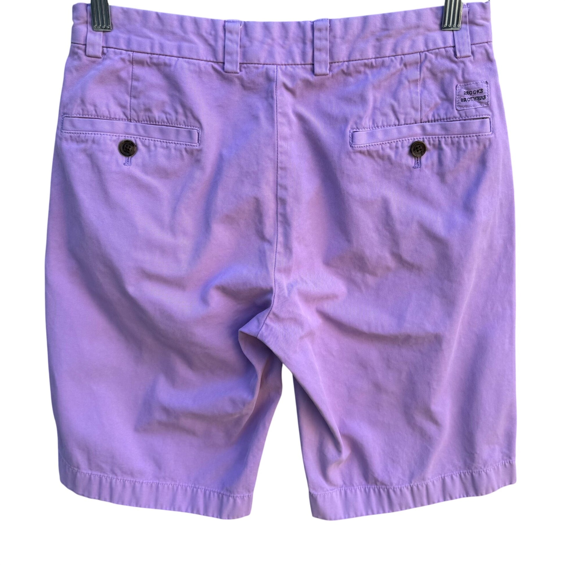 Brooks Brothers Lavender Bermuda Shorts W30 Cotton Casual Summer Wear