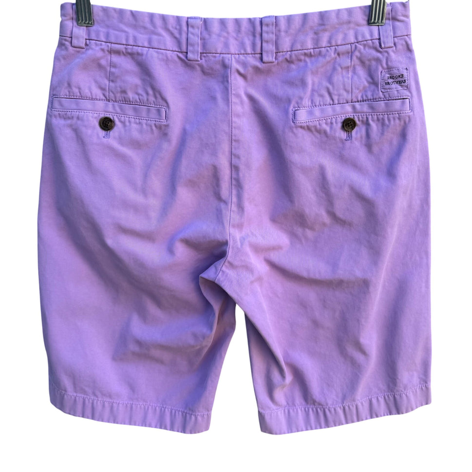 Brooks Brothers Lavender Bermuda Shorts W30 Cotton Casual Summer Wear