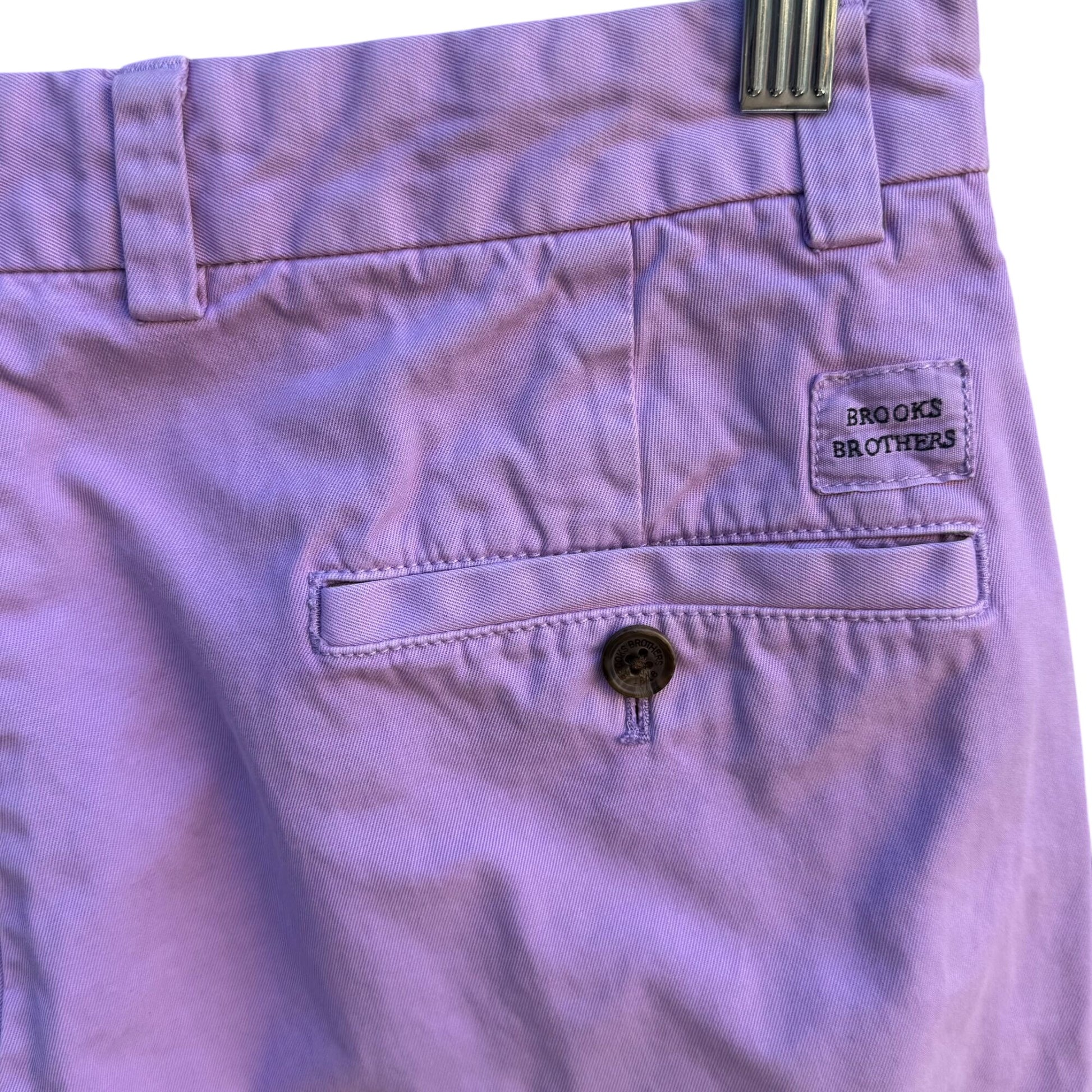Brooks Brothers Lavender Bermuda Shorts W30 Cotton Casual Summer Wear