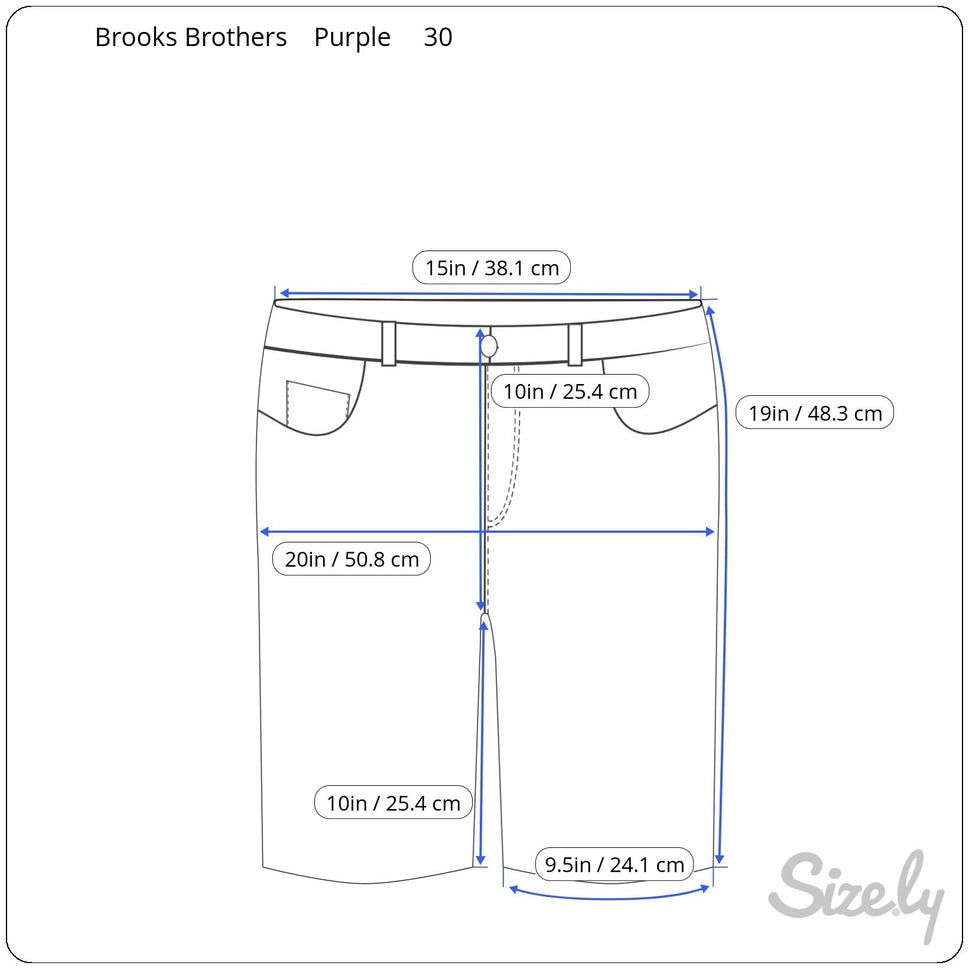Brooks Brothers Lavender Bermuda Shorts W30 Cotton Casual Summer Wear