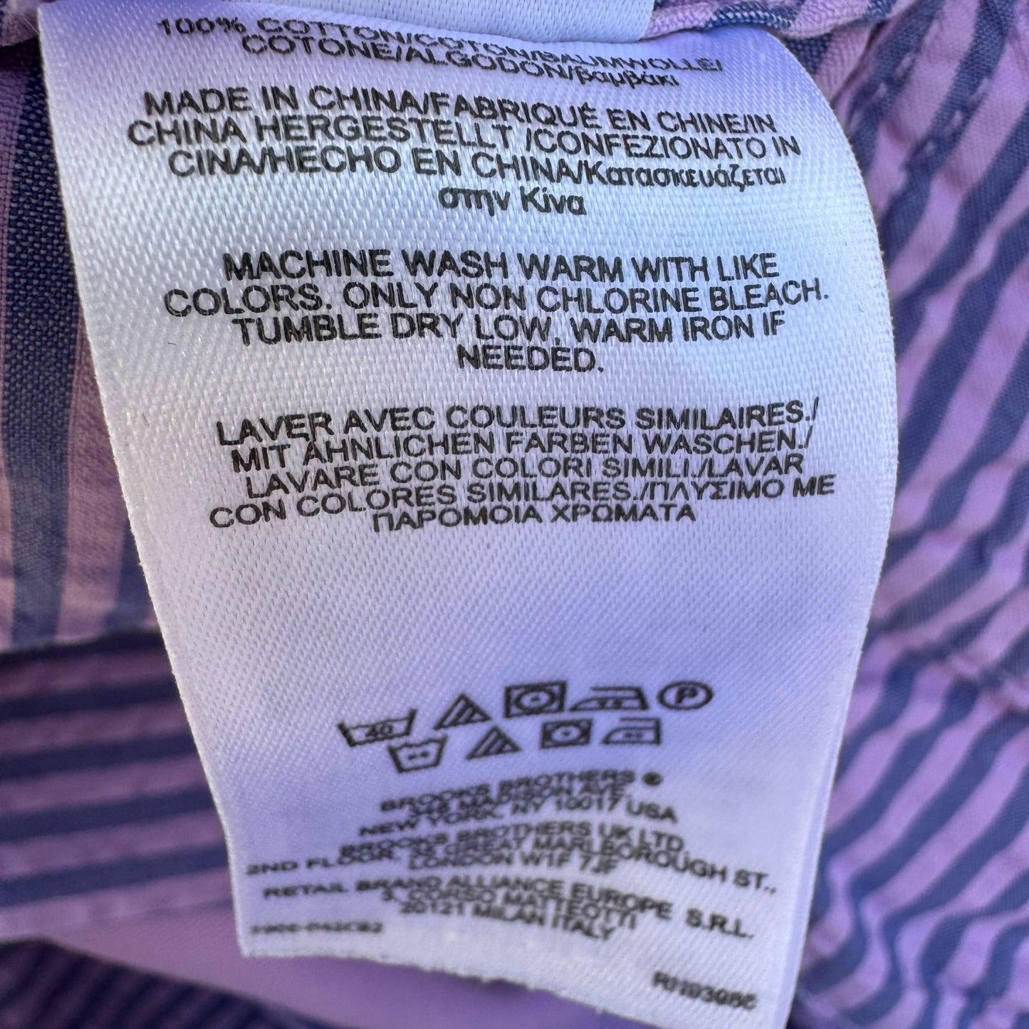 Brooks Brothers Lavender Bermuda Shorts W30 Cotton Casual Summer Wear