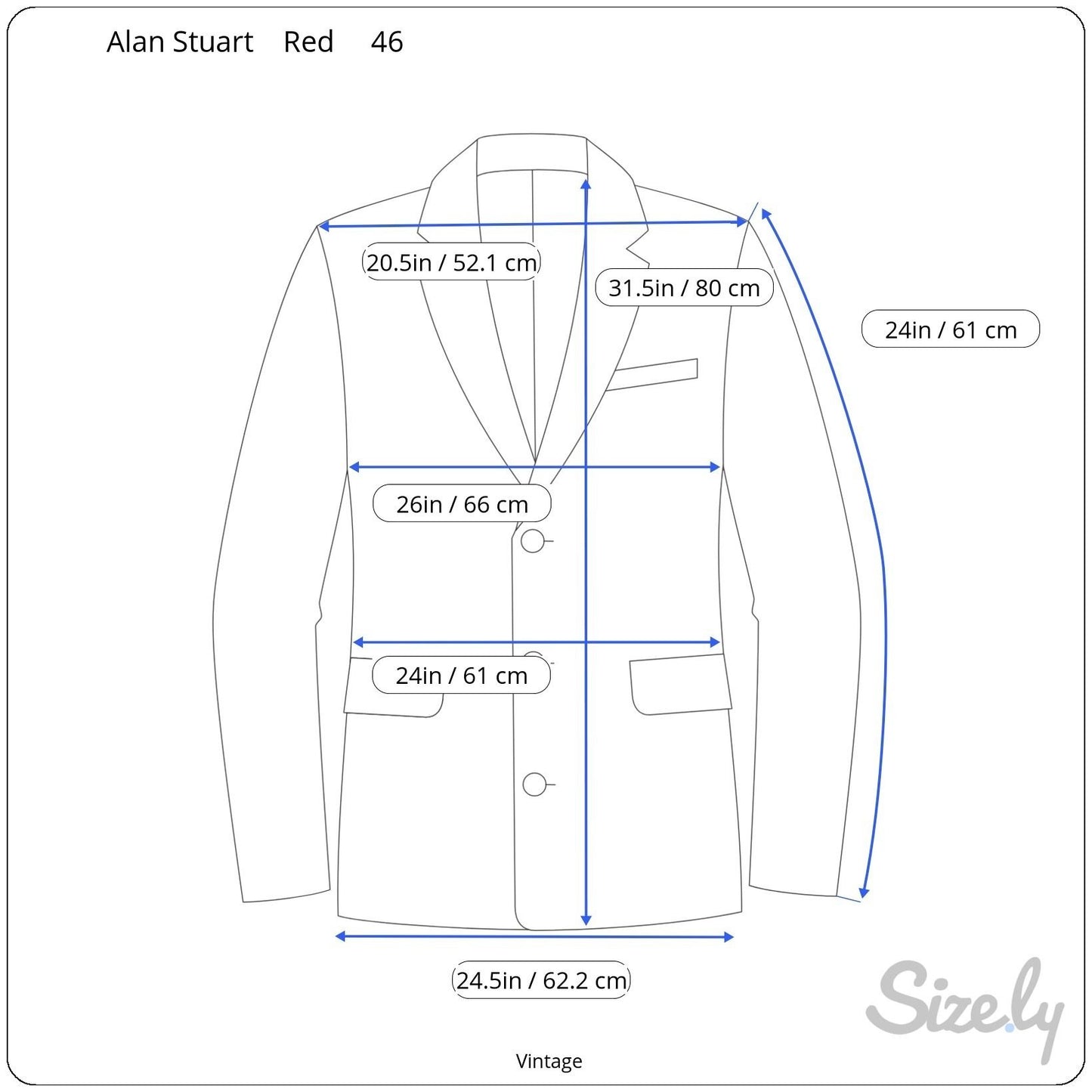 Alan Stuart Vintage Red Shawl Collar Blazer With Mastolini Couture Polka Dot Tie