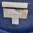 Switch J Crew Cashmere Preppy Classic Fit Minimalist Sweater Embroidered Detail Navy S 2 image