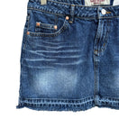 Switch Paris Blues Womens Vintage 90s Y2K Denim Fringed Hem Micro Mini Skirt Junior 11 2 image