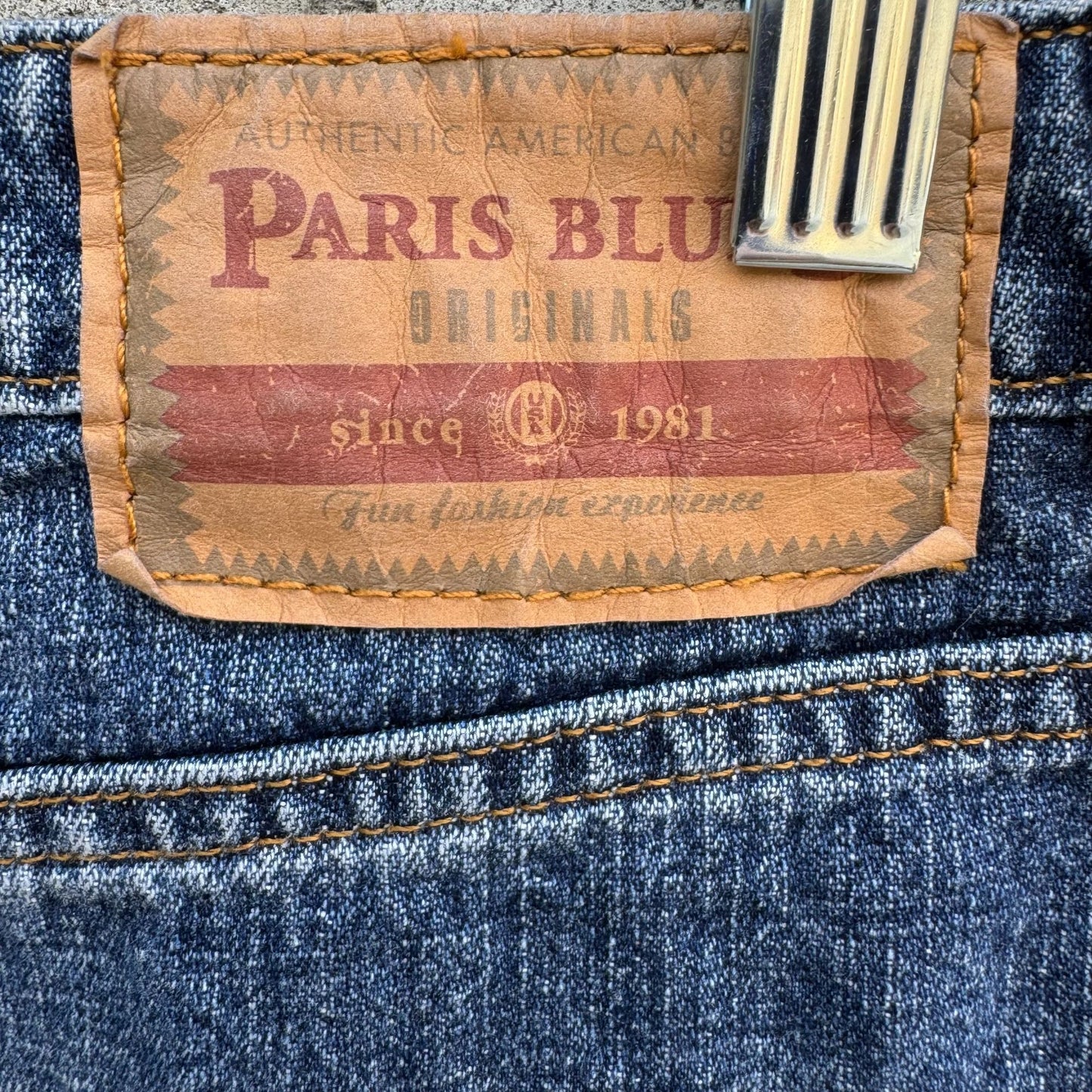 Paris Blues Womens Vintage 90s Y2K Denim Fringed Hem Micro Mini Skirt Junior 11