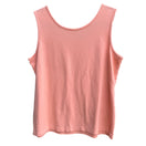Switch Lands End Womens Coral Pink Sleeveless Stretch Scoop Neck Cotton Tank Top XL 18 3 image