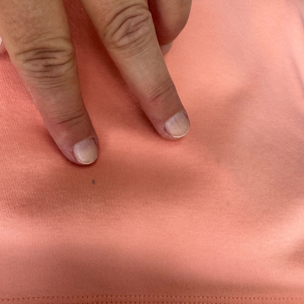 Lands End Womens Coral Pink Sleeveless Stretch Scoop Neck Cotton Tank Top XL 18