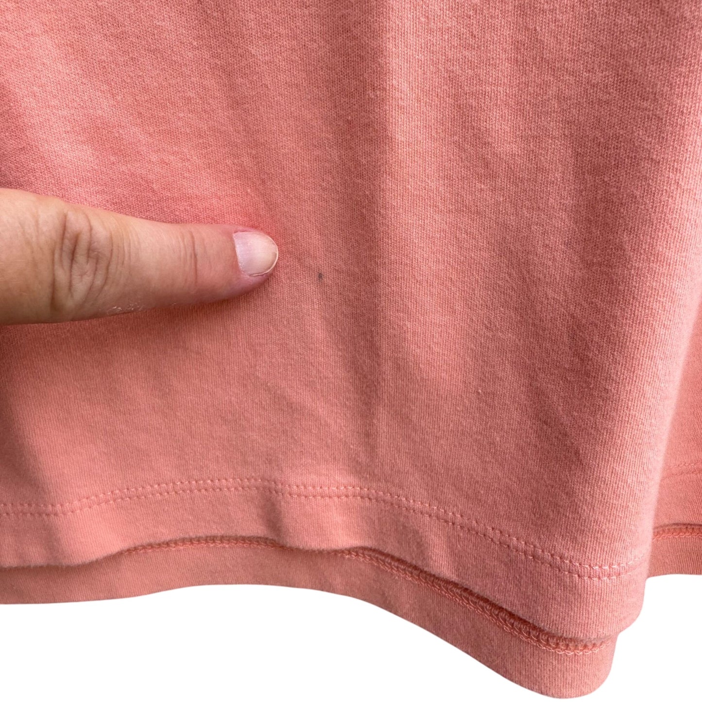 Lands End Womens Coral Pink Sleeveless Stretch Scoop Neck Cotton Tank Top XL 18