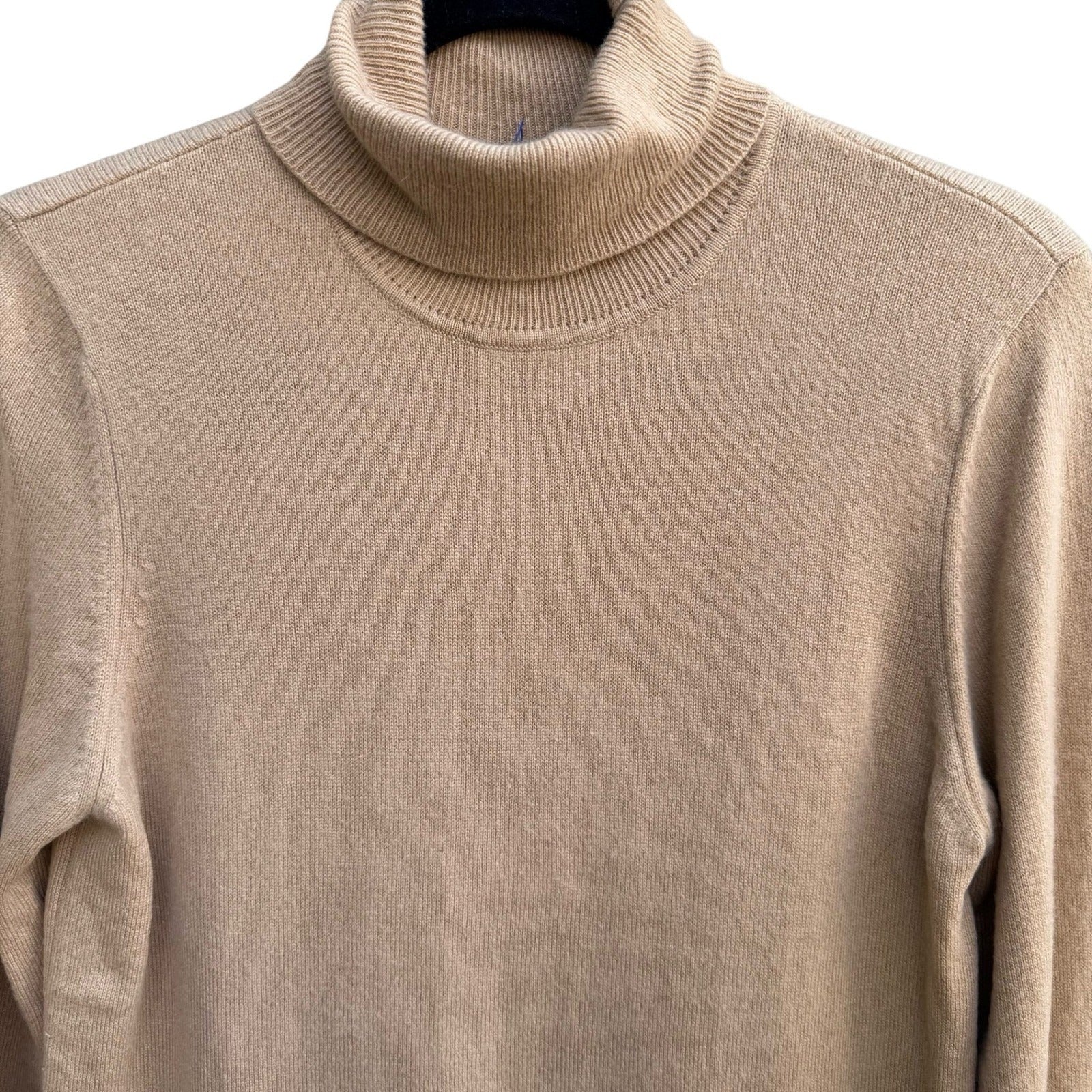 Charter Club 2 Ply Cashmere Quiet Luxury Minimalist Turtleneck Sweater Womens S