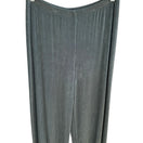 Switch Chicos Travelers Minimalist Green Ribbed Straight Leg Pants Liquid Knit Size 1 3 image