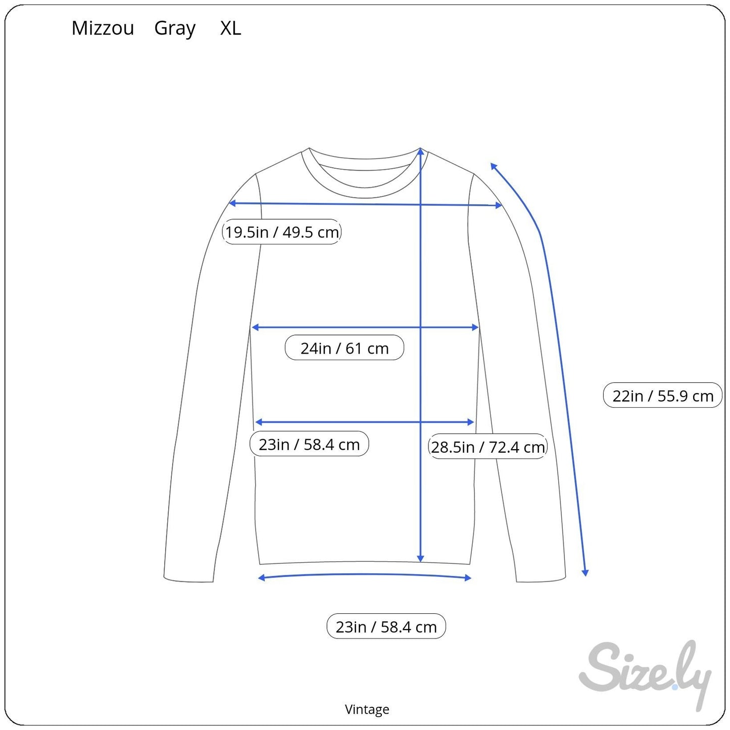 Mizzou U of Missouri Russell Athletic Vintage Gray Sweatshirt Crewneck Pullover