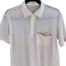 Switch Richard Vintage 80s White Slub Knit Polo Shirt Preppy Embroidered Tennis Mens M 3 image