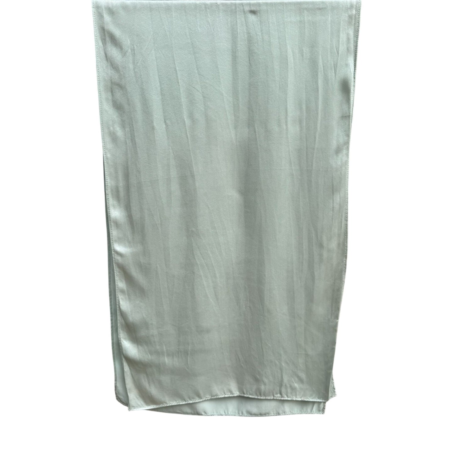 Vintage Womens Light Green Rectangle Silk Luxury Designer Scarf Wrap Shawl