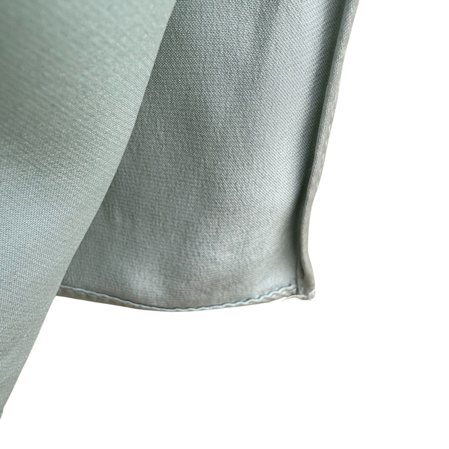 Vintage Womens Light Green Rectangle Silk Luxury Designer Scarf Wrap Shawl