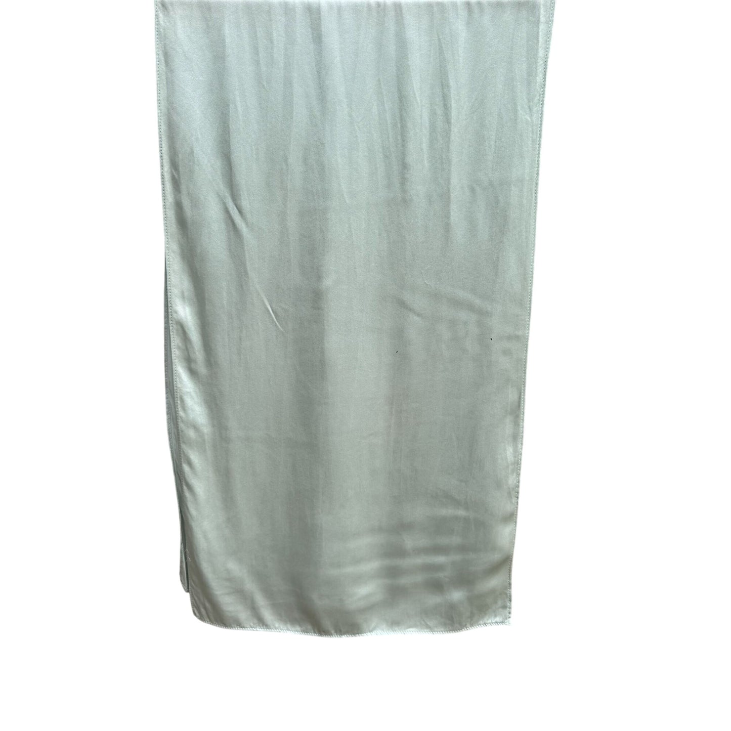 Vintage Womens Light Green Rectangle Silk Luxury Designer Scarf Wrap Shawl