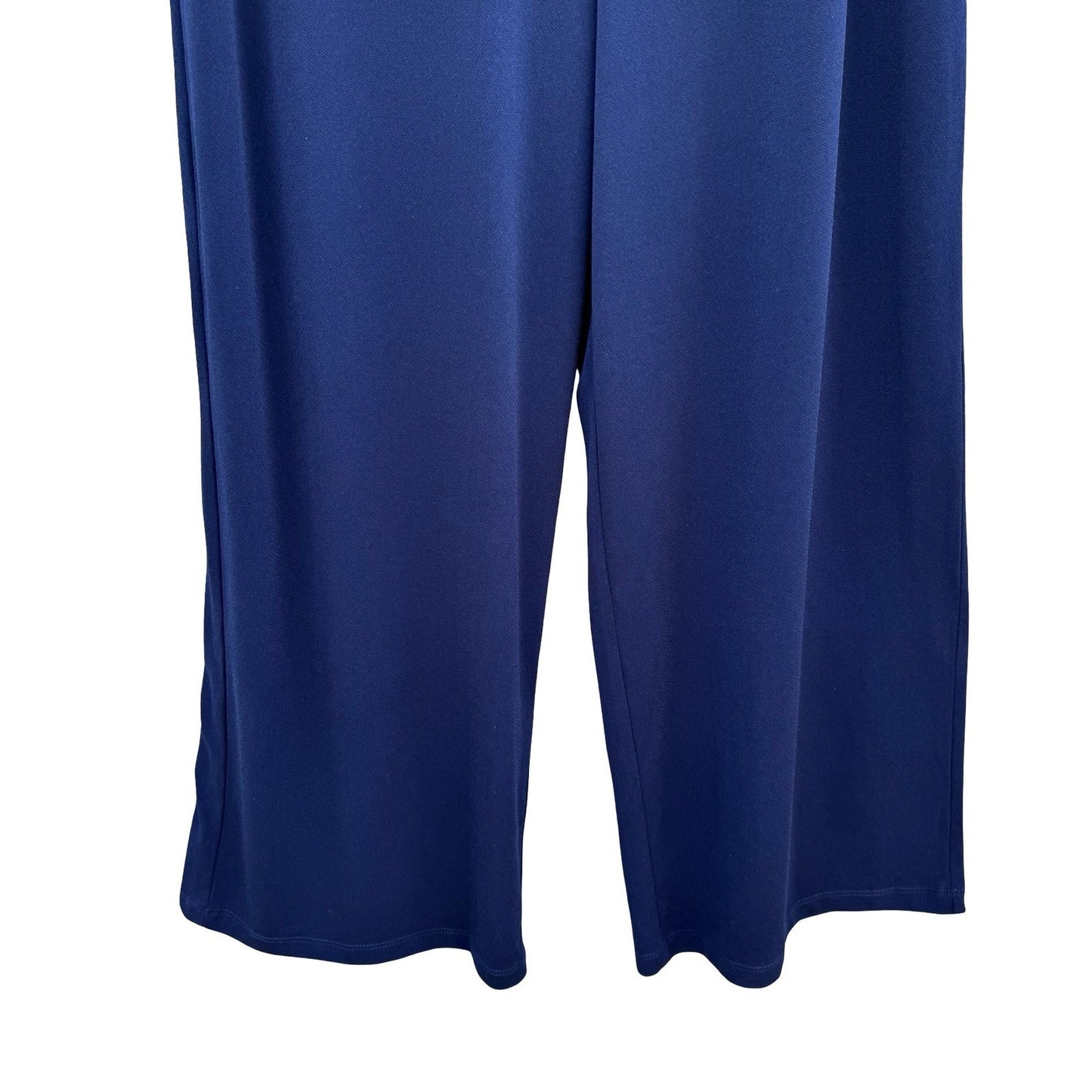 Simonton Says Wide Leg Flowy Palazzo Pants Navy L Coastal Minimalist Office Wear