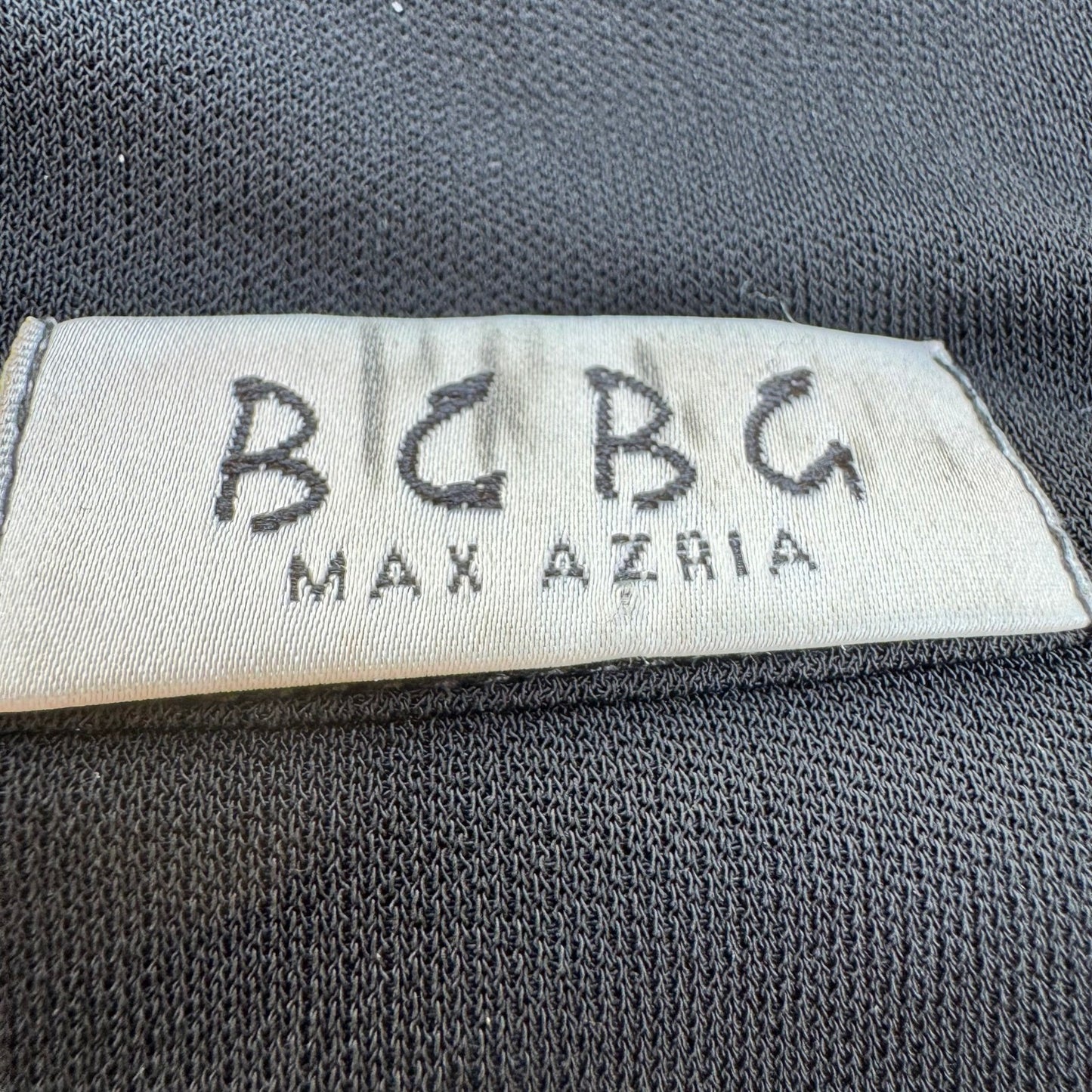 BCBG Max Azria Y2K Goth Whismigoth Black Lace Up Witchy Grunge Minimalist Shirt