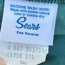 Switch Sears Vintage 70s Green Corduroy Pants Tall 14 High Waist Straight Leg Retro 2 image