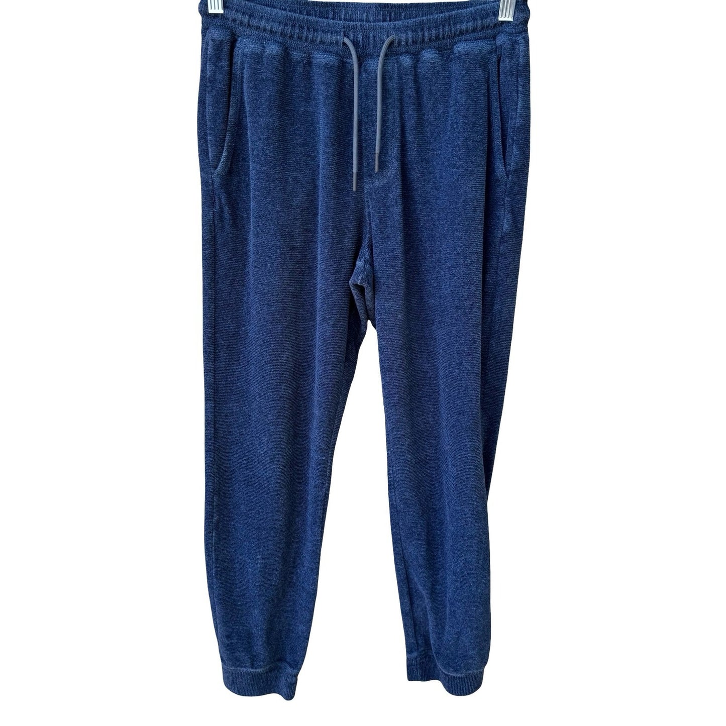 Tommy Bahama Coastal Textured Knit Jogger Pant Drawstring Athleisure Blue Mens S