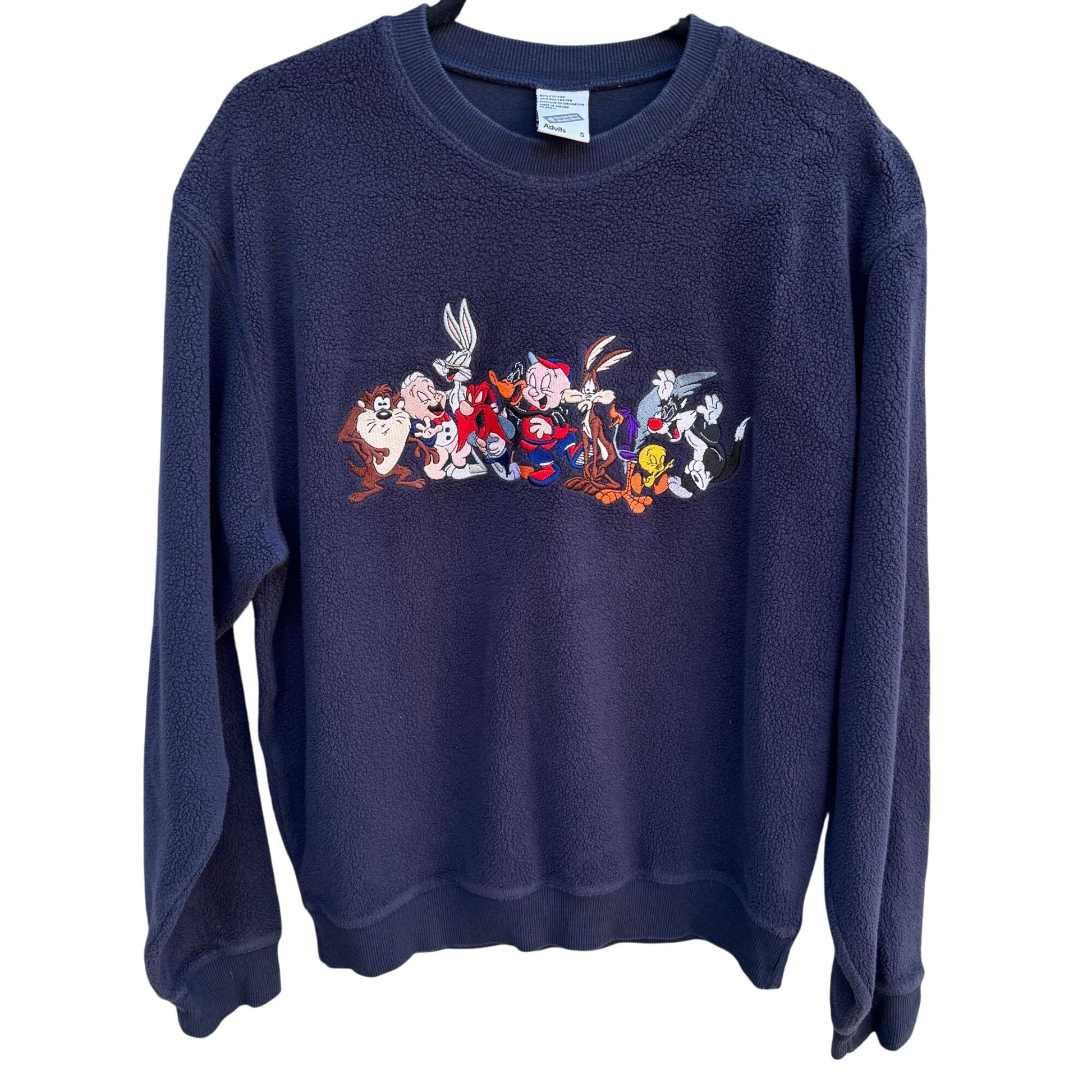 Warner Bros. Studio Store Looney Tunes Characters Fleece Sweatshirt Adults S