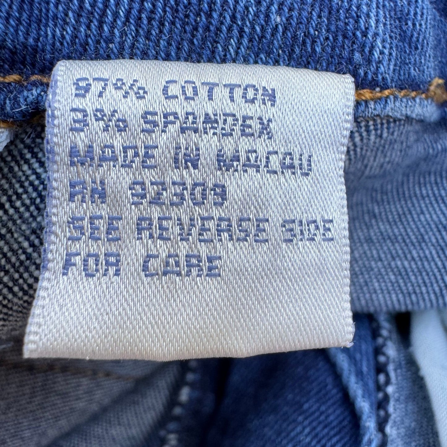 Diane Gilman DG2 Womens 6 Medium Wash Straight Leg Stretch Wiskered Faded Jeans