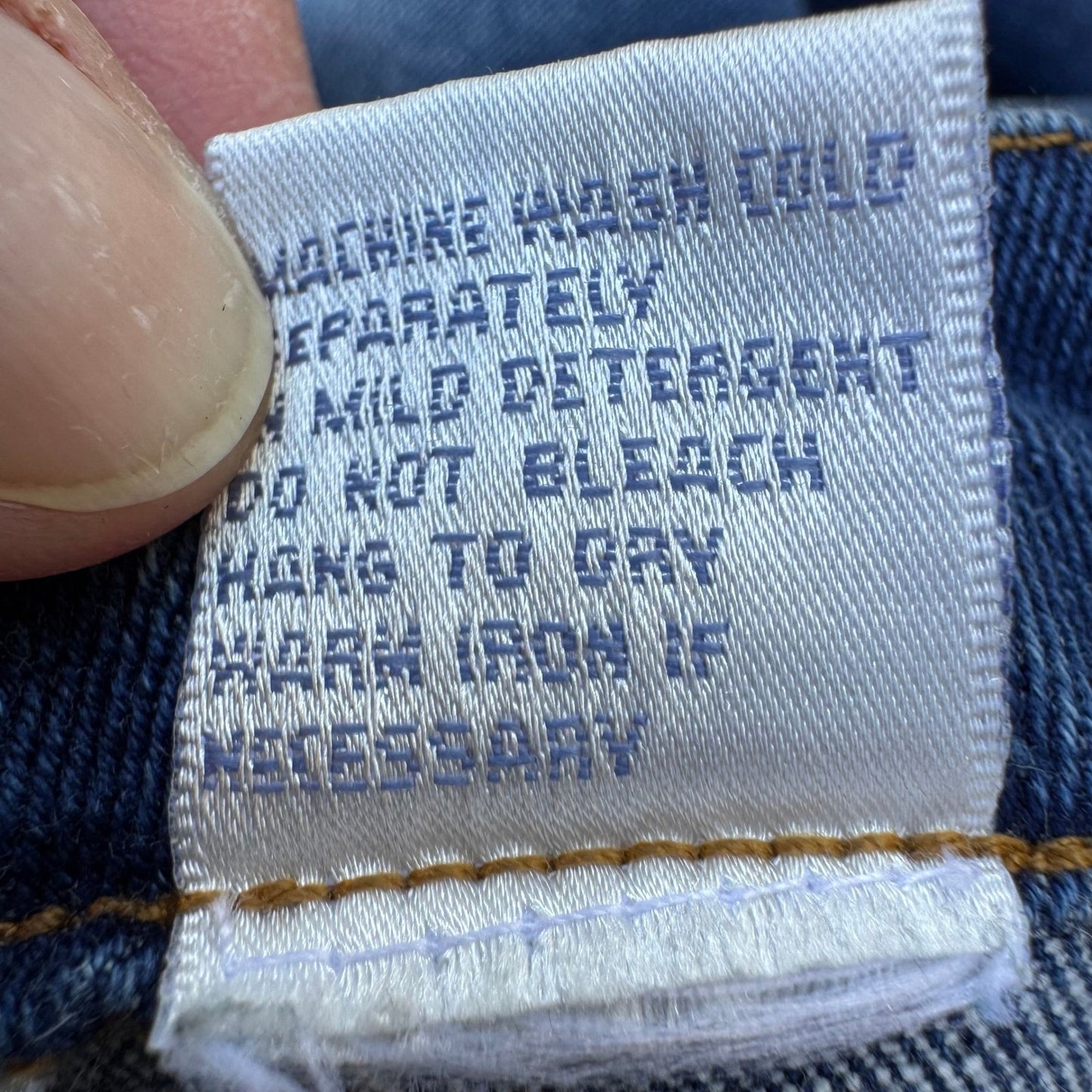 Diane Gilman DG2 Womens 6 Medium Wash Straight Leg Stretch Wiskered Faded Jeans