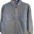 Switch Georges Marciano Vintage Mens M Charcoal Long Sleeve Button Down Utility Shirt 3 image