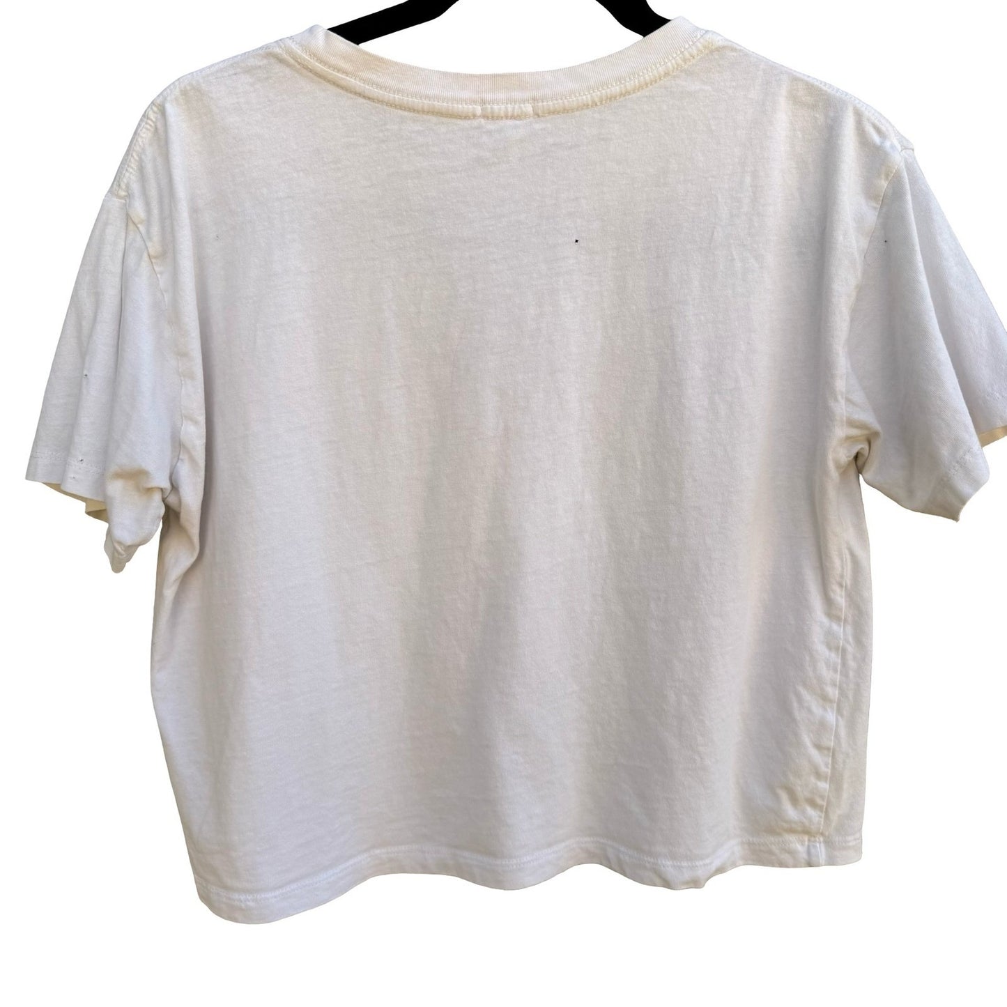 Garage Y2K Like Whatever Cherub Heart Graphic Cropped Shirt Coquette Dollette M