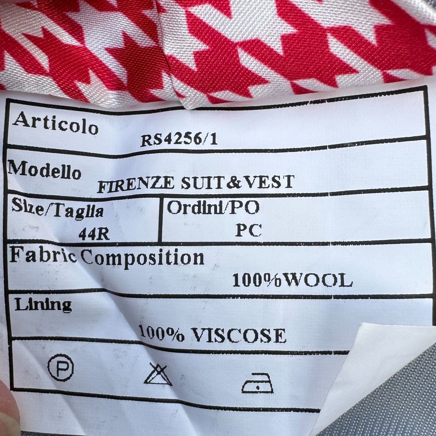 Sergio Valentino Firenze Italian Super 150s Wool Mens 3-Piece Gray Plaid Suit