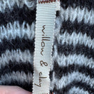 Switch Willow &amp; Clay Boho Layering Minimalist Striped Mohair Open Front Cardigan OS 2 image