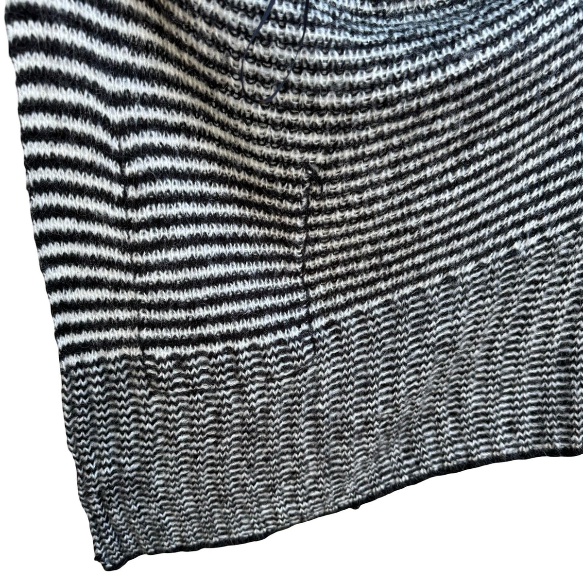 Willow & Clay Boho Layering Minimalist Striped Mohair Open Front Cardigan OS