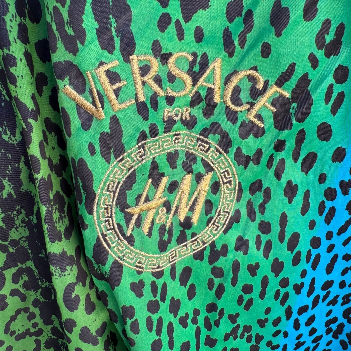 Versace for H&M Black Leather Studded Sleeveless Dress Gold Studs 6 2011 Collab
