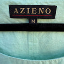 Switch Azieno Womens Sleeveless Mint Green Unique Patchwork Embroidery Maxi Dress M 2 image