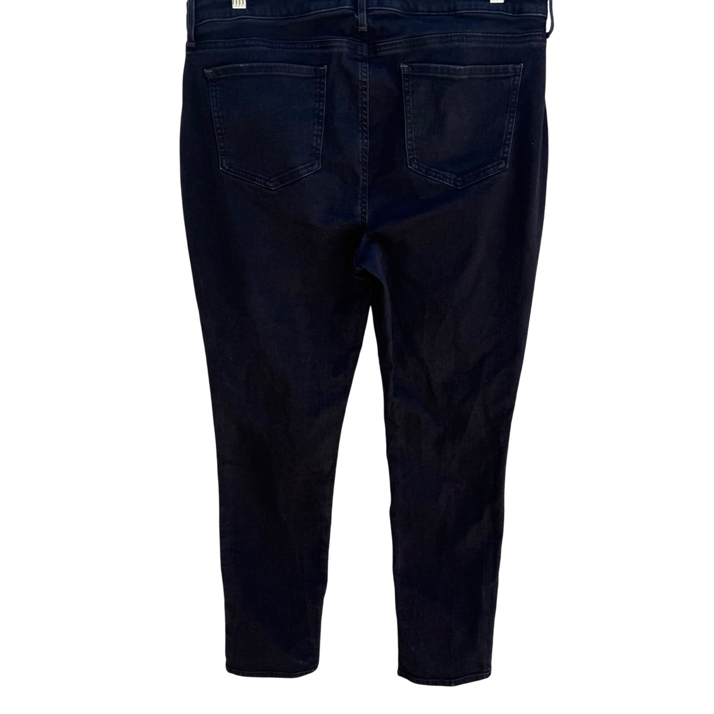 NYDJ Womens Lift Tuck Technology Black Denim Skinny Stretch Mid Rise Jeans 14