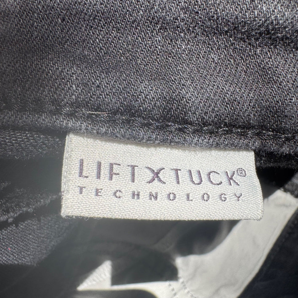 NYDJ Womens Lift Tuck Technology Black Denim Skinny Stretch Mid Rise Jeans 14