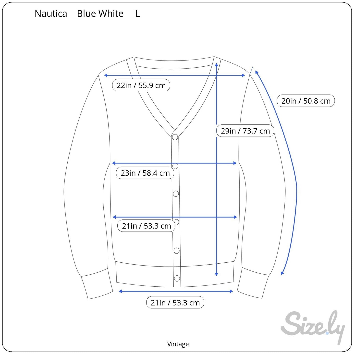 Nautica Vintage 80s Yacht Oversized White Teal Striped Preppy Cardigan Shirt L