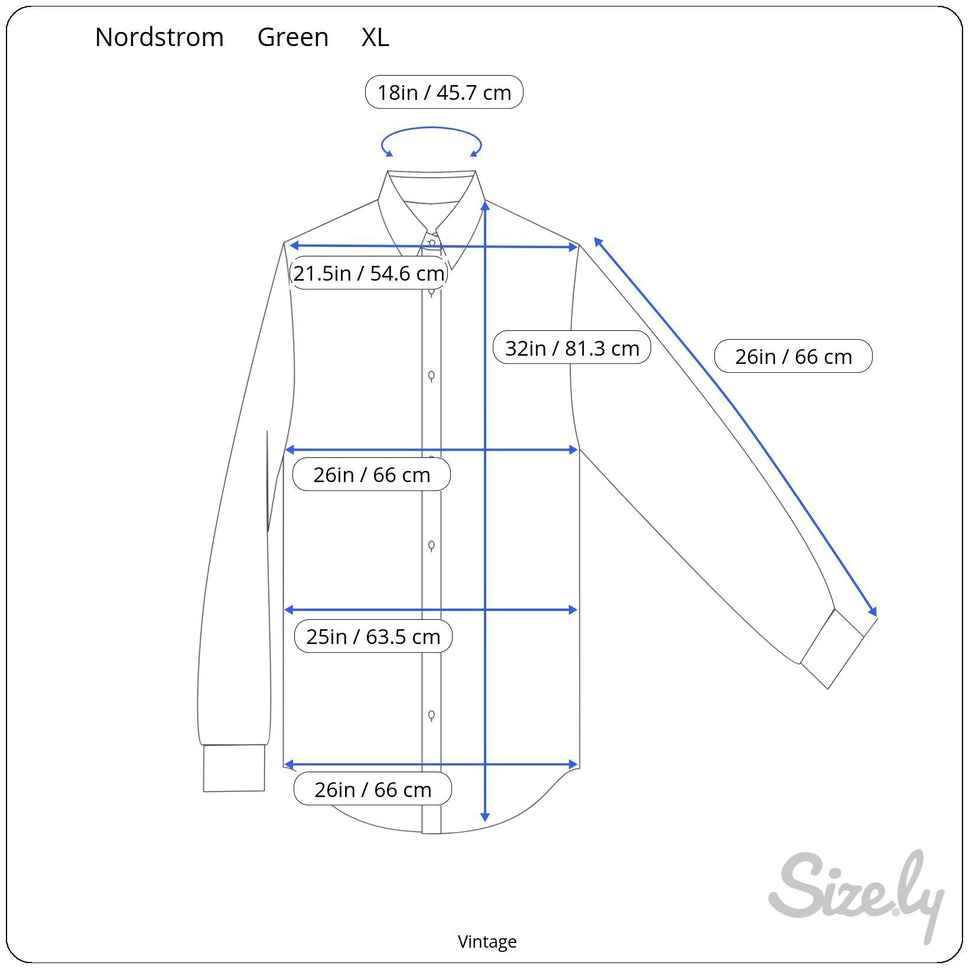 Nordstrom Mens Wrinkle-Free Green Button-Up Pocket Mandarin Band Collar Shirt XL
