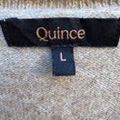 Switch Quince Mongolian Cashmere Quiet Luxury Minimalist Preppy Cozy Sweater Oatmeal L 2 image