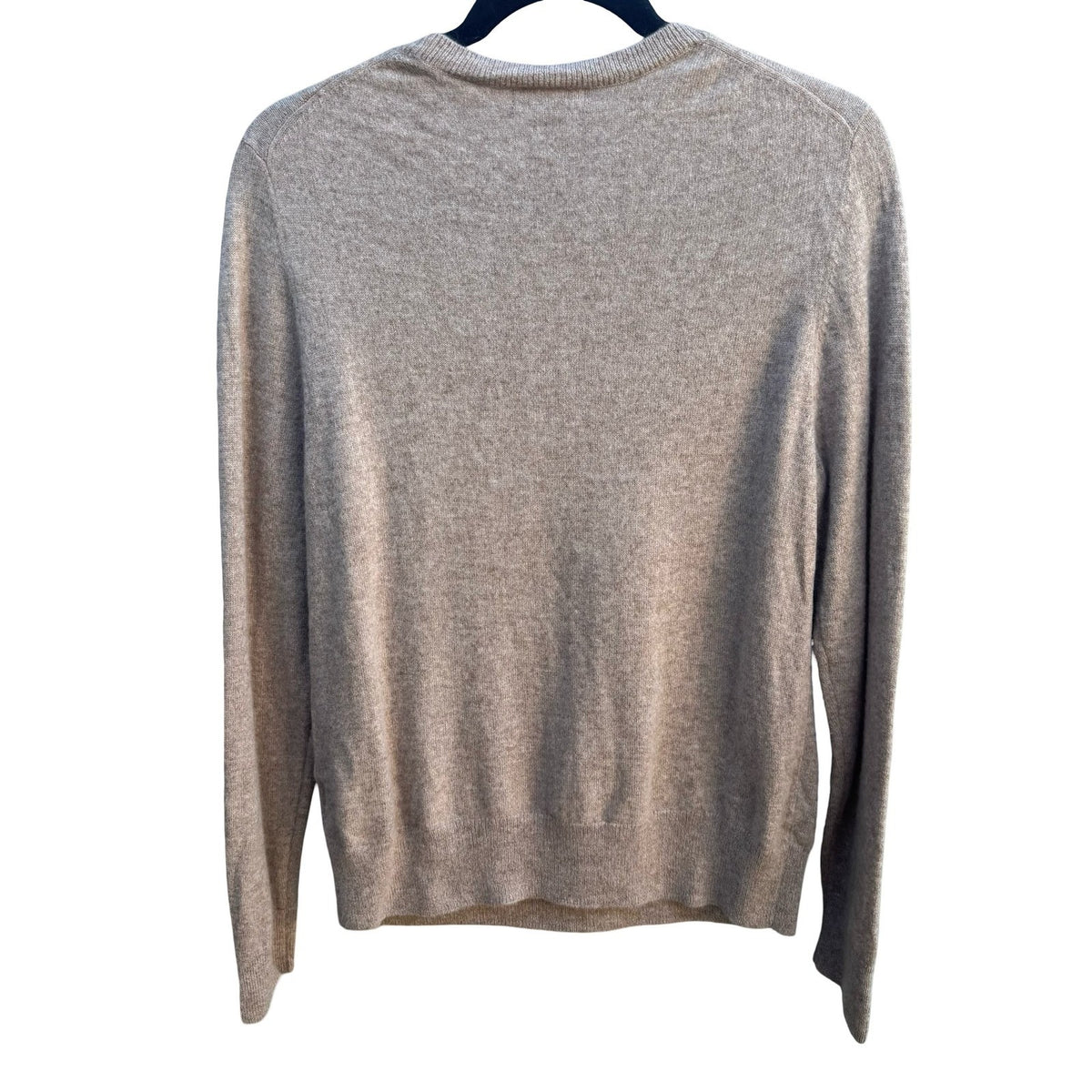 Quince Mongolian Cashmere Quiet Luxury Minimalist Preppy Cozy Sweater Oatmeal L